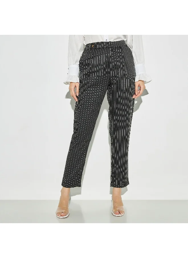 2Xtremz 2Xtremz Striped Pants with Pockets and Semi-Elasticated Waistband