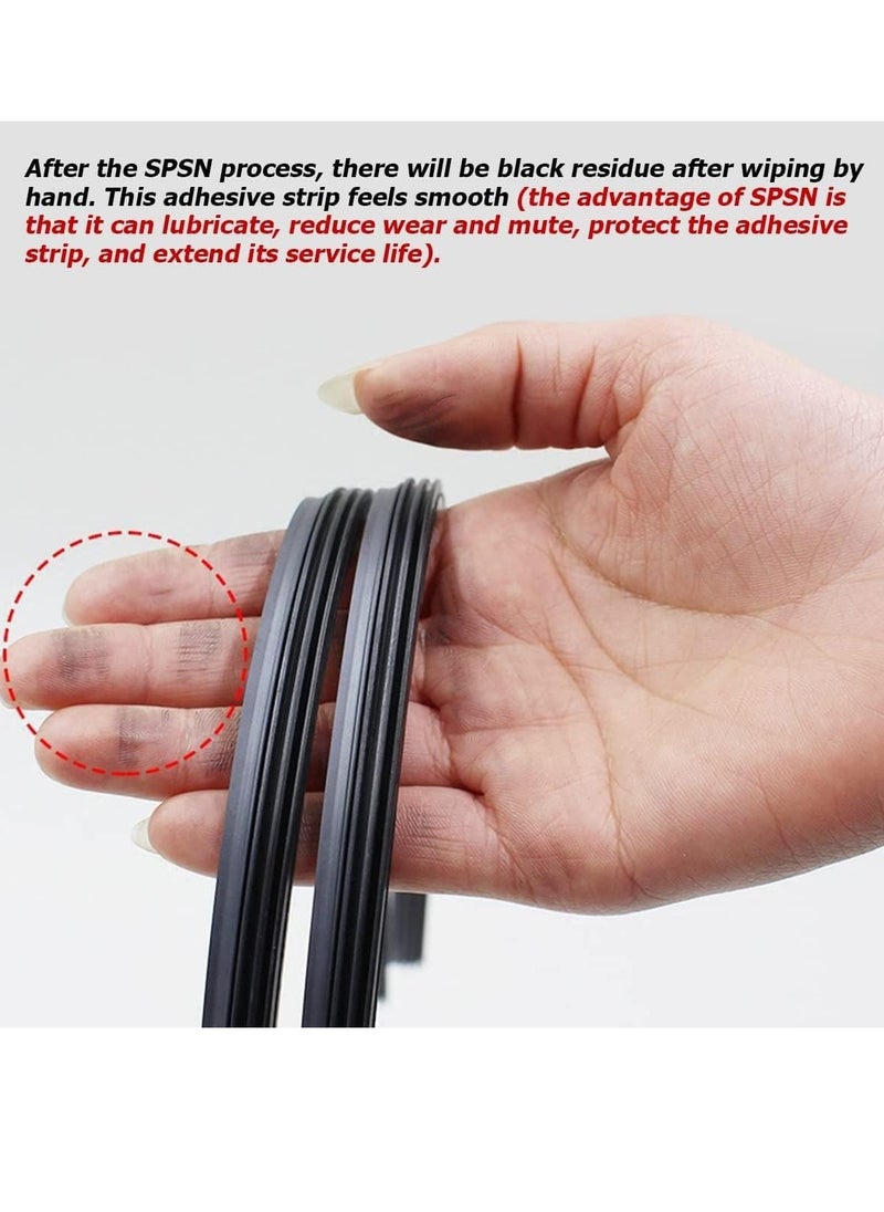FengSVMA 4PCS Car Windshield Wiper Blade Strips, DIY Silicone Car Frameless Window Boneless Replacement Refills, Auto Adjustable Insert Rubber Wiper Blade Refills, Universal for SUV Truck Van  - Image 3