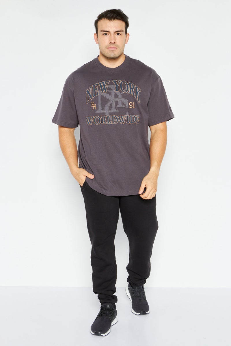 PUMA Men Sportswear Fit Short Sleeves Outdoor T-shirt, Dark Coal - Image 4