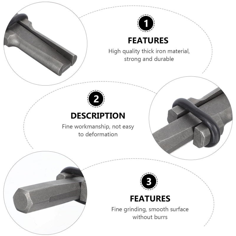14mm Masonry Chisel Stone Wedge Shim Splitter Tool for Concrete Marble Granite Rock Splitting - Image 4