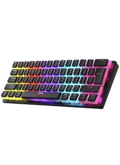 GK985P 60% Pudding Gaming Mechanical Keyboard - Blue Switches - Rainbow LED Lighting