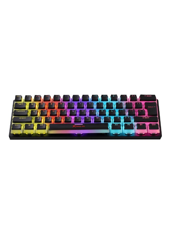 XTRIKE ME GK985P 60% Pudding Gaming Mechanical Keyboard - Blue Switches - Rainbow LED Lighting - Image 5