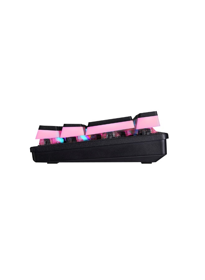 XTRIKE ME GK985P 60% Pudding Gaming Mechanical Keyboard - Blue Switches - Rainbow LED Lighting - Image 4