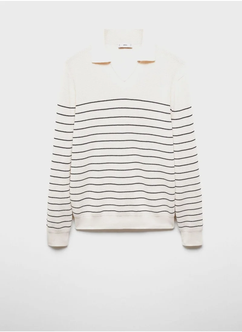 Mango Man Striped Polo