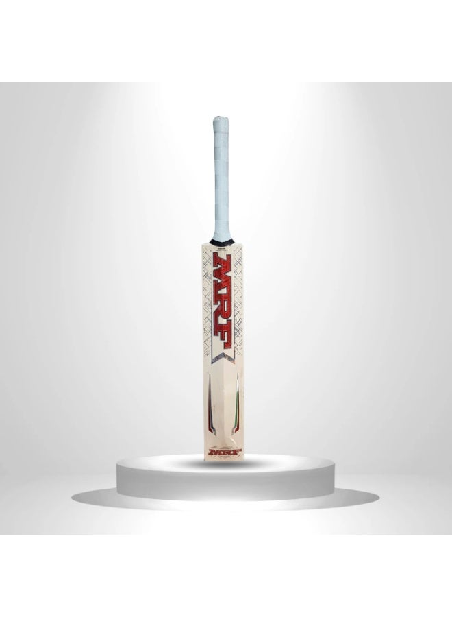 إم آر إف مضرب كرة كريكت MRF تايتان بريميوم من الخيزران الهندي - مقبض قصير - SH - Image 3