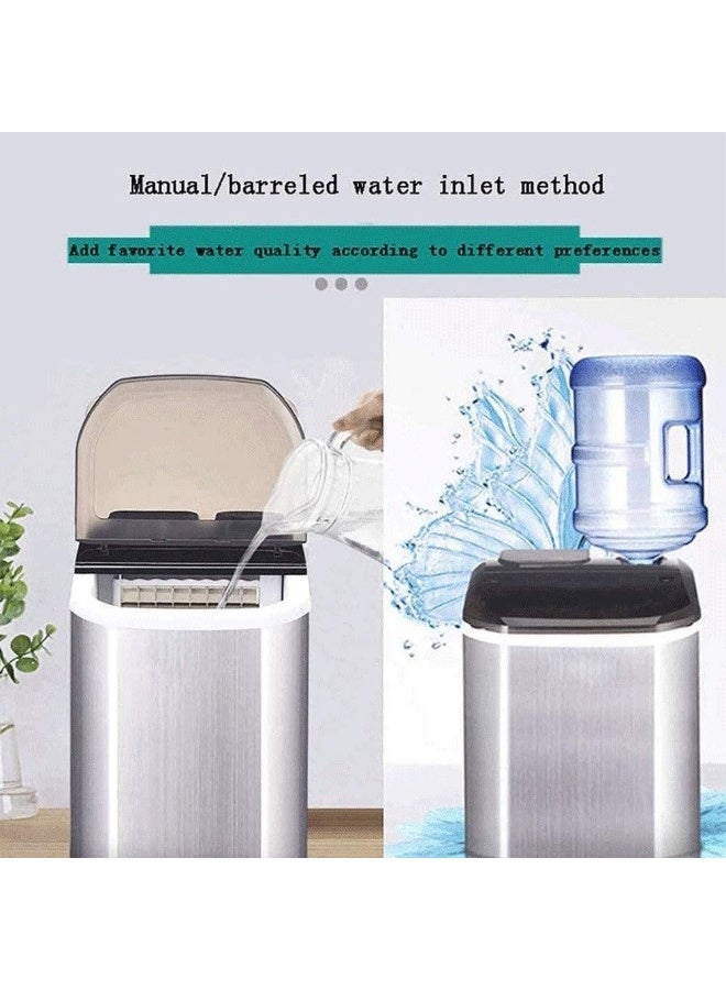 Ice Maker Machine - Counter Top Ice Machine for Home Use - Makes Cubes in 10 Minutes - 25kg Ice in 24 Hours - Barreled Water Inlet Method, for Home Kitchen  - Image 3