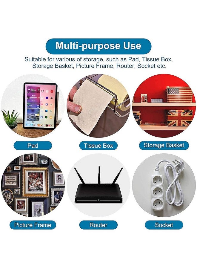 Concepta Concepta Self Adhesive Male Female Wall Hooks 6 KG Max Magic Transparent Sticker Hooks for Hanging Mobile Case Spike Guards Toilet Brush Photo Frames Bathroom Kitchen Accessories (Pack of 10)  - Image 5