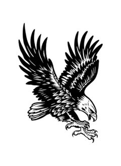 Generic Semi-Permanent Large Eagle Design Tattoo Tech, 2 Sheets, Adult Art, Lasts 1-2 Weeks, Waterproof, Realistic Appearance, Non-Adhesive, No Glare  - Image 3