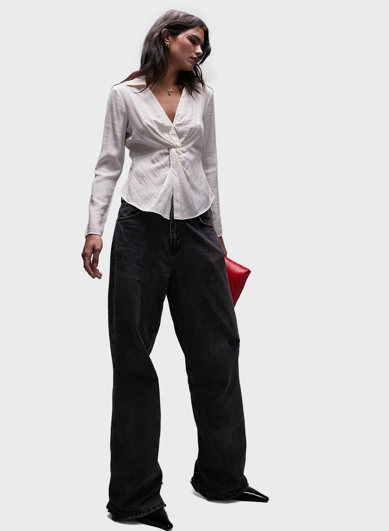 TOPSHOP Twist Front Top - Image 4