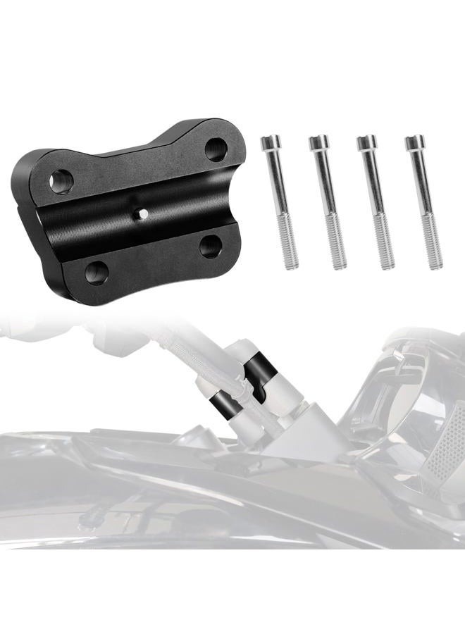 Bakafoh Aluminum 1 1/4" Rise Handlebar Riser Kit For Can Am Spyder F3 / F3-L F3-S F3-T (All Years), Rt Rt-L (2020+) Handle Bar Accessories - Image 1