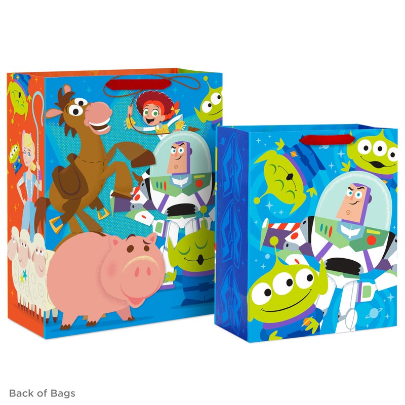 Hallmark Disney Pixar Toy Story Gift Bags for Kids (2 Bags: 1 Large 13", 1 Extra Large 15") for Birthdays, Back to School, Christmas - Image 4