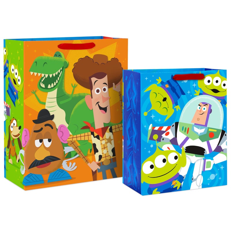 Hallmark Disney Pixar Toy Story Gift Bags for Kids (2 Bags: 1 Large 13", 1 Extra Large 15") for Birthdays, Back to School, Christmas - Image 1