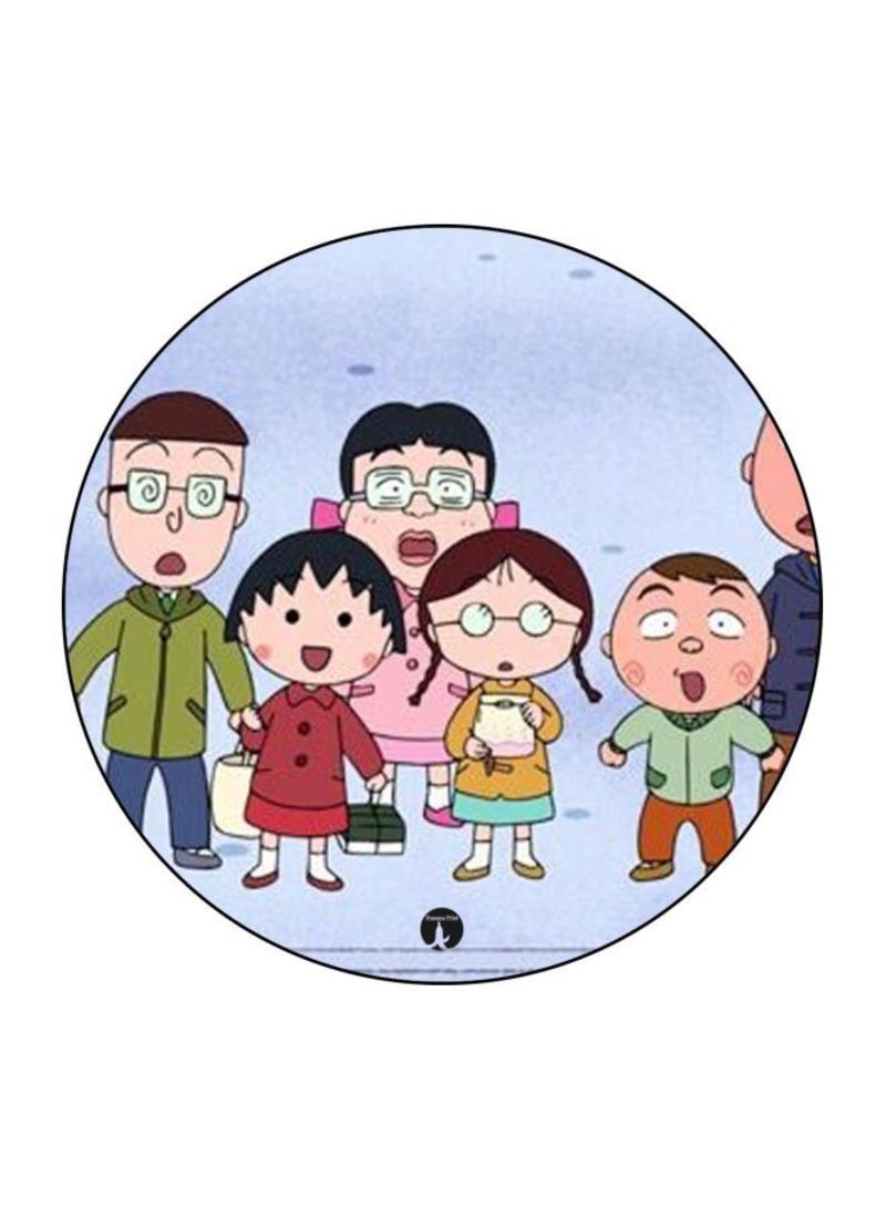 RKN The Anime Chibi Maruko Chan Theme Printed Fridge Magnet  Blue/Green/Red - Image 2