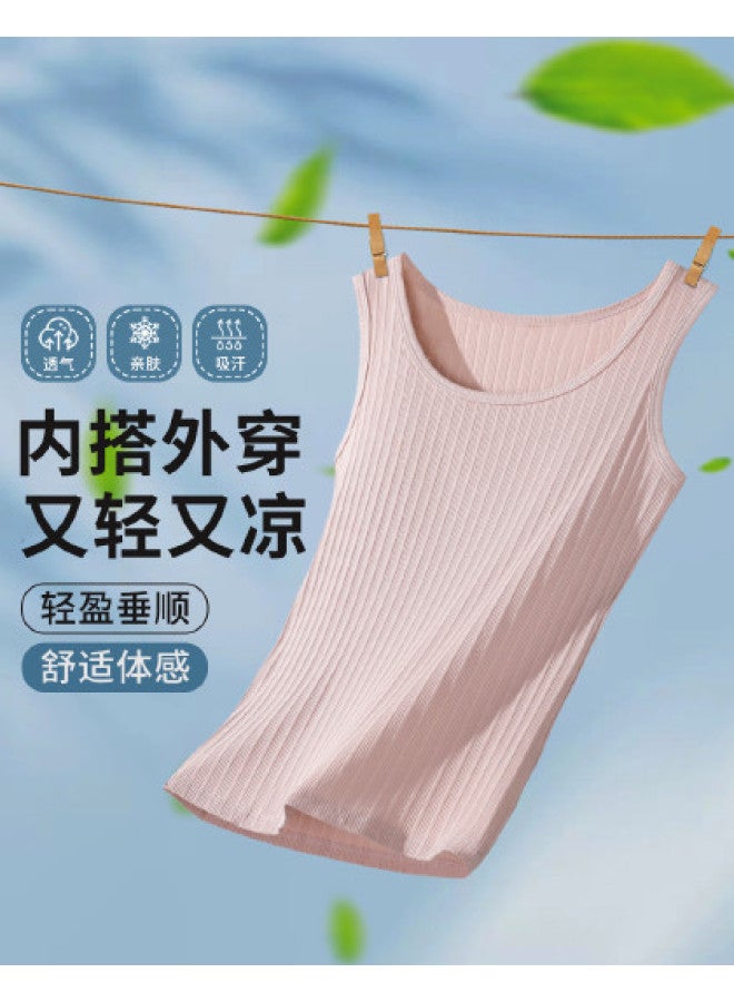 Red Bean Women'S Sleeveless Camisole, Skin-Friendly, Breathable, Seamless, Back-Enhancing Basic Innerwear Top - Image 1