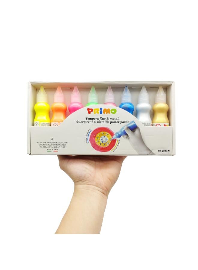بريمو مجموعة ألوان جواش مكونة من 8 قطع - Image 2