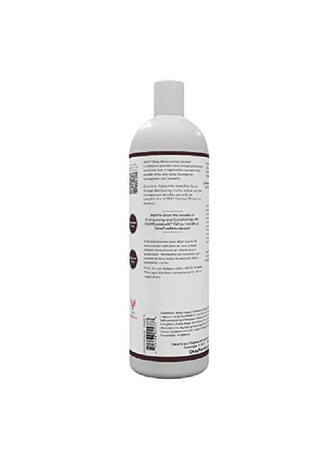 OKAY Coconut Deep Moisturizing Leave In Conditioner Helps Replenish Moisture And Elasticity For Healthy Strong Hair Sulfatesiliconeparaben Free For All Hair Types And Textures Made In Usa 33Oz - Image 3