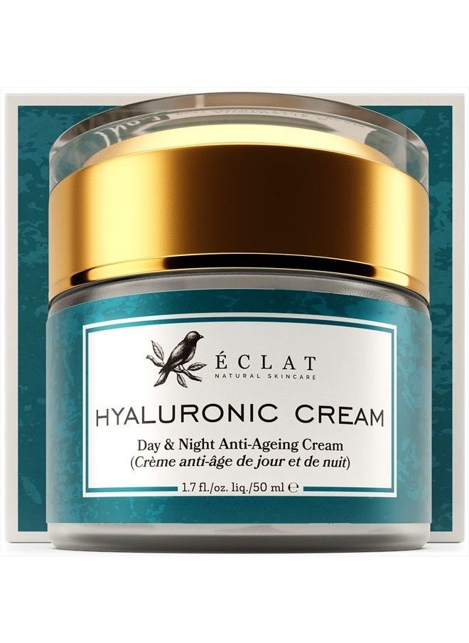 Eclat Skincare - Pure Hyaluronic Acid Serum for Face with 10 Antioxidants - 100% Organic & Vegan - Dermatologist Developed Moisturizing HA Serum - Anti-Aging Face Serum for Hydrating, Firming and Plumping Skin - Image 1