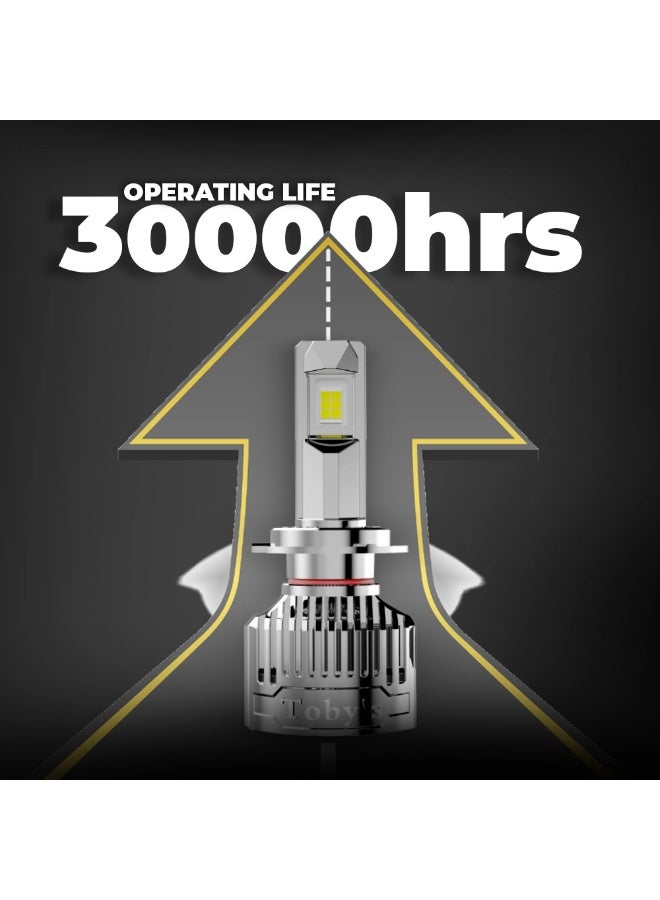 Toby's Tobys LX 75 2 Pieces Car LED Headlight Original 75W/piece Power 7500/piece Lumens With Color Temperature 6500K - H11 - Image 4