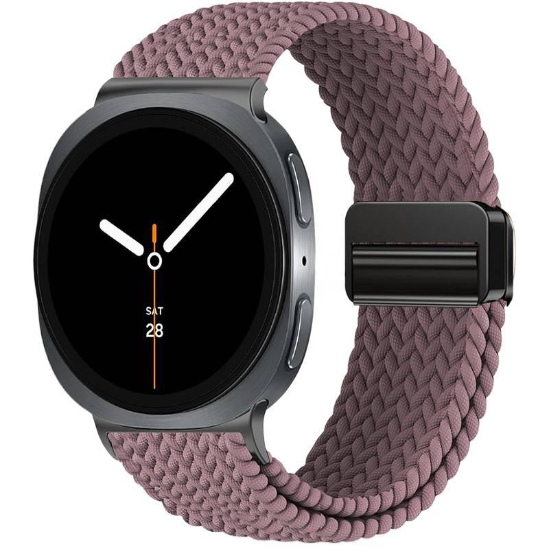 سوار ساعة ذكية سوار نايلون حلقي متوافق باللون أسود قابل للتعديل مع Samsung Galaxy Watch 8 بملاءمة قابلة للتعديل وحزام بديل للاستخدام اليومي للاستخدام الداخلي للرحلات اليومية - Image 5