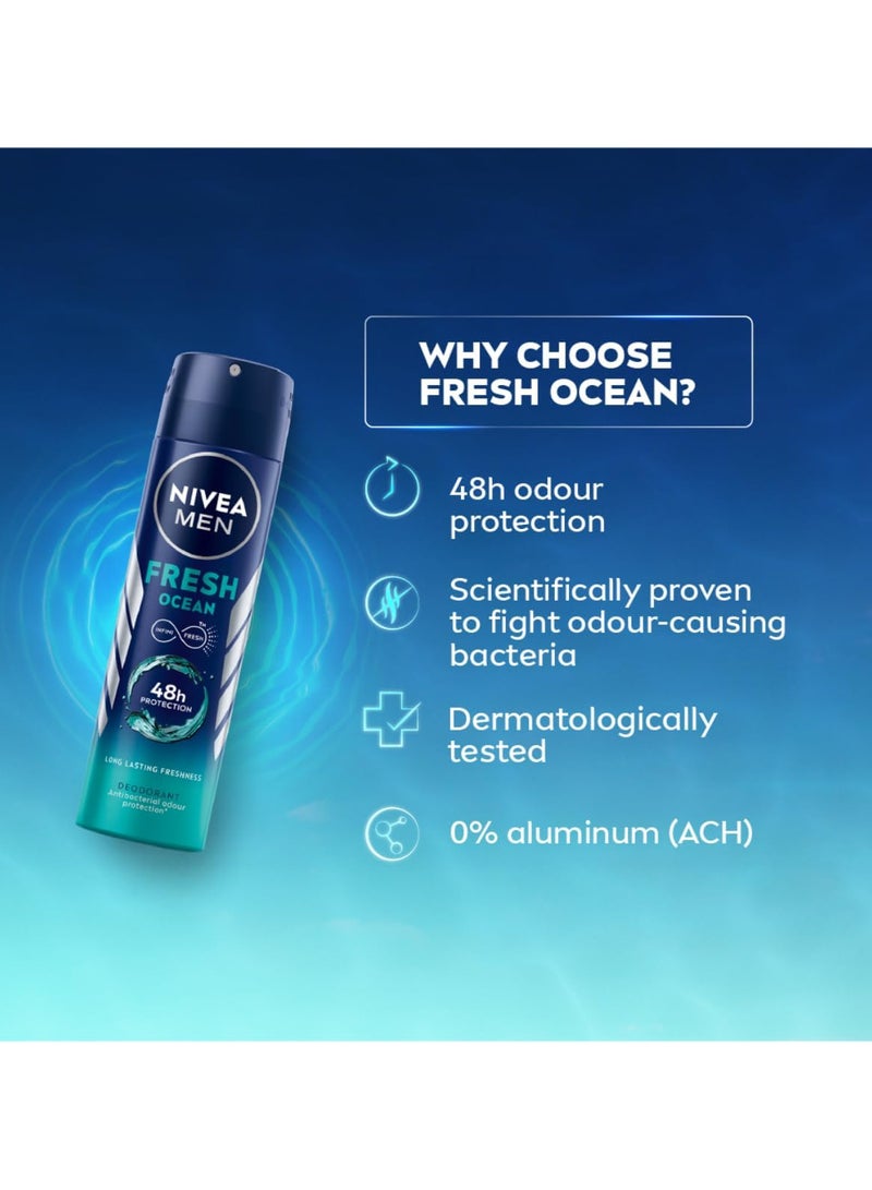 نيفيا مزيل العرق رذاذ المحيط المنعش-150مل - Image 4