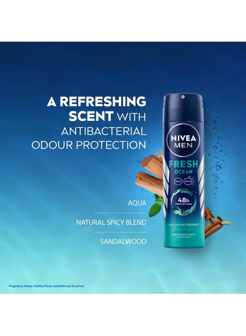 نيفيا مزيل العرق رذاذ المحيط المنعش-150مل - Image 5