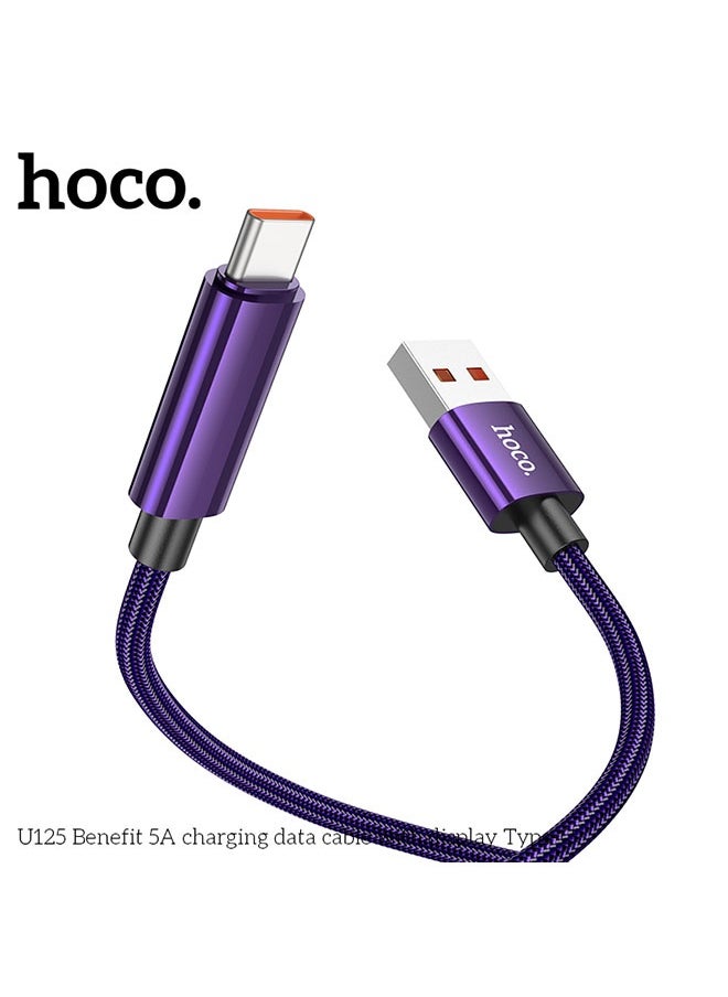hoco. U125 Benefit 5A charging data cable with display Type-C  - Image 3