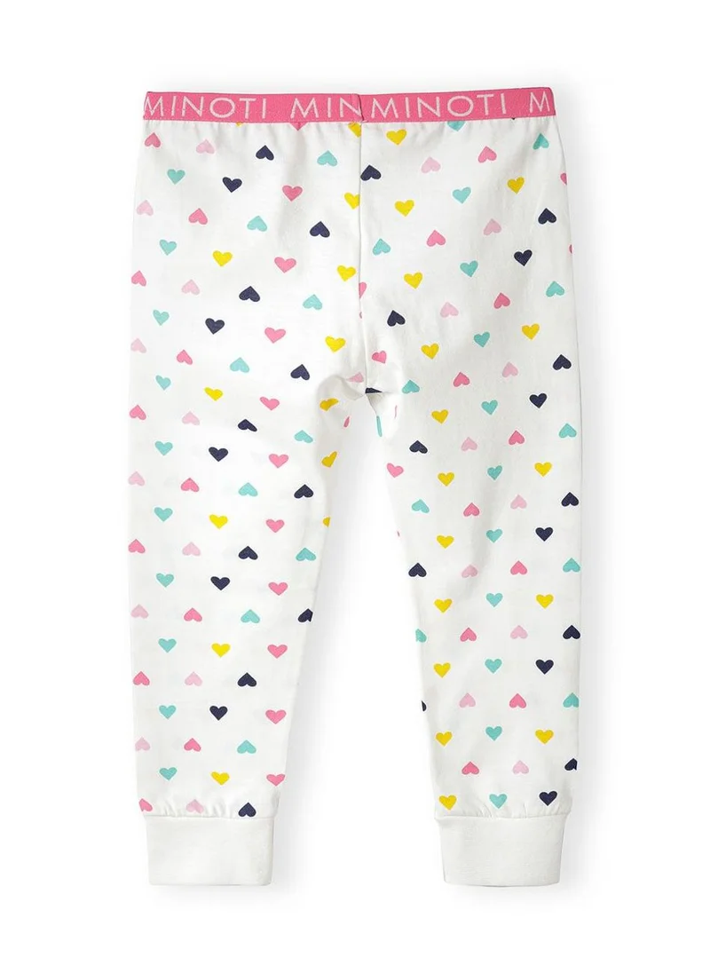 MINOTI Baby Girls Printed Pyjama Set with Elastic Waistband