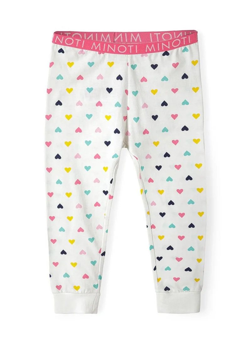 MINOTI Baby Girls Printed Pyjama Set with Elastic Waistband