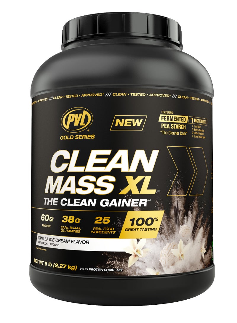 PVL Gold Series - Clean Mass XL 2.27 Kg Vanilla Ice Cream