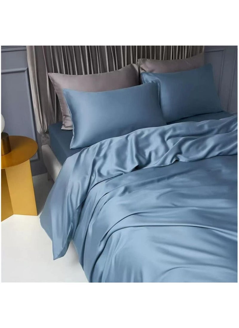 ليموس - طقم ملاءات سرير لايوسل من Tencel 100٪ مكون من 4 قطع 1 شرشف مسطح 1 شرشف مثبت و 2 كيس وسادة - Image 1