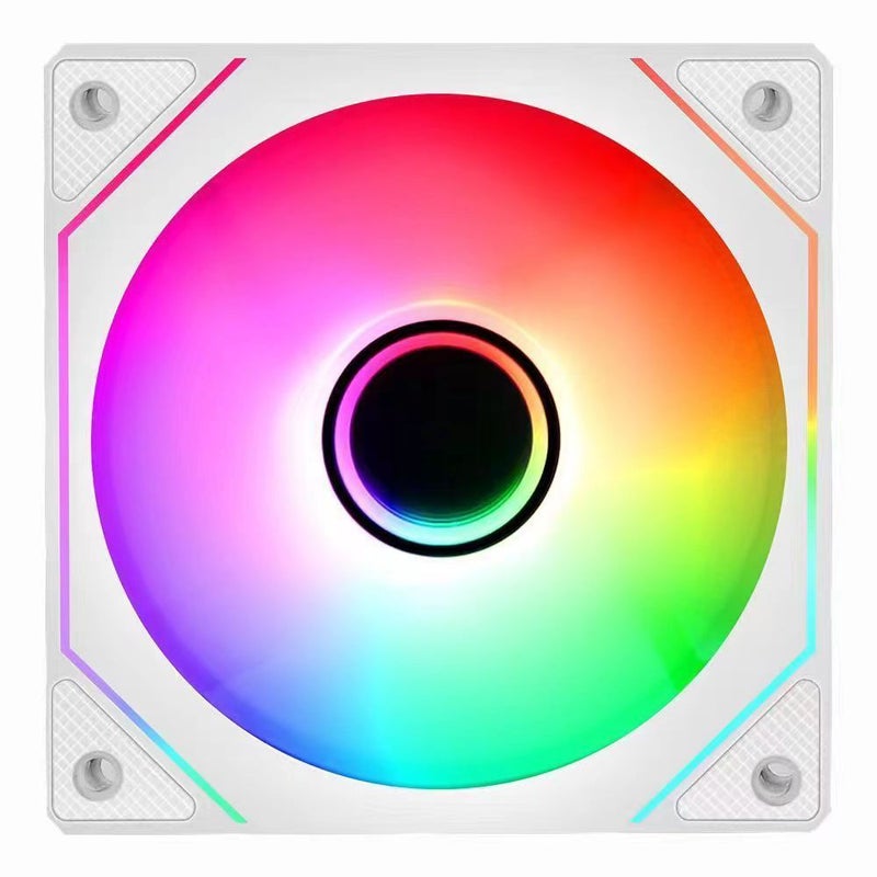 مروحة هيكل Prism 5S12Cm مع 24 ليد، 9 شفرات مروحة، كتلة بناء ARGB PWM تحكم ذكي في درجة الحرارة - Image 3