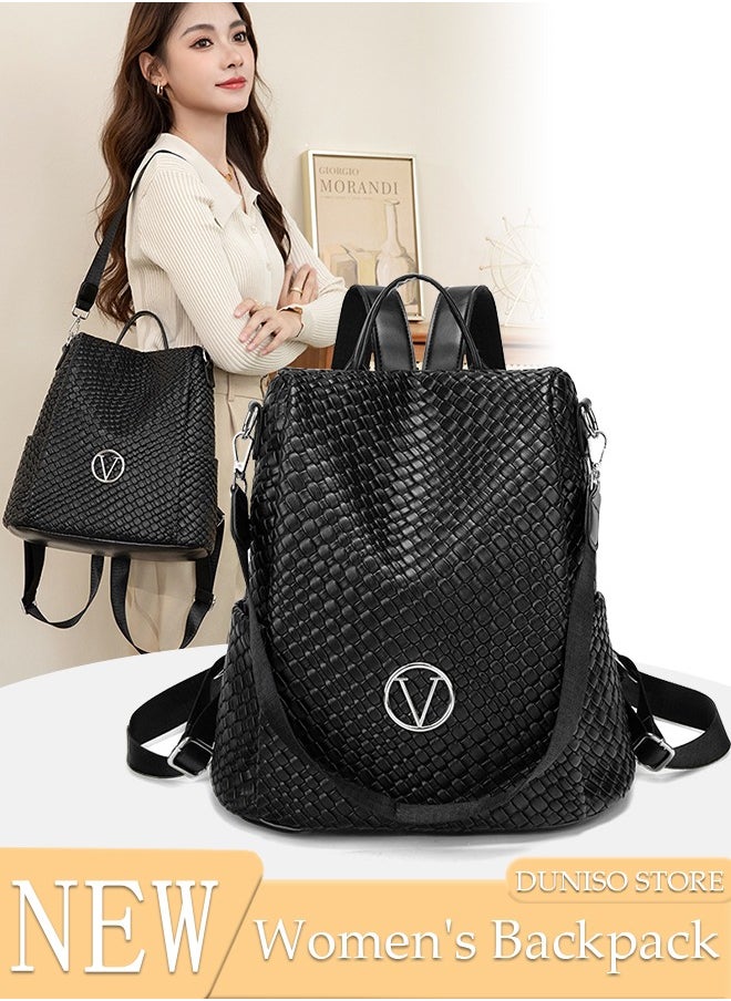 DUNISO - 2 in 1 Women's Backpack Fashionable Travel Backpack For Women Large Capacity School Backpack Shoulder Bag with Detachable Shoulder Strap For College Girls Students - Image 1