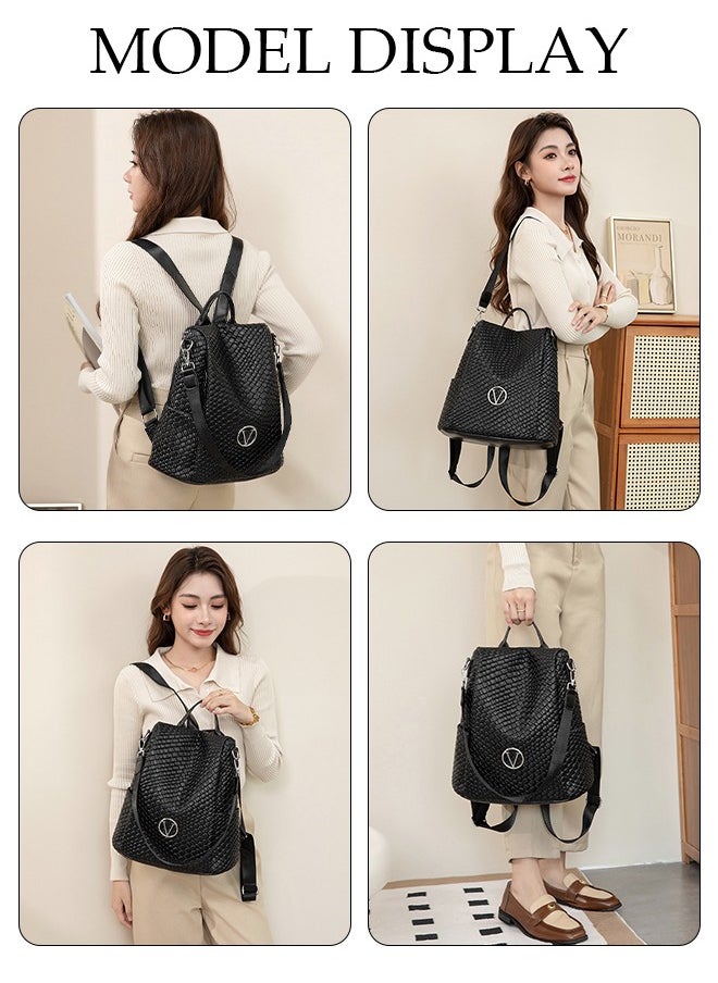 DUNISO - 2 in 1 Women's Backpack Fashionable Travel Backpack For Women Large Capacity School Backpack Shoulder Bag with Detachable Shoulder Strap For College Girls Students - Image 1