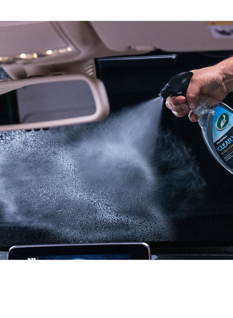 TurtleWax Turtle Wax Clear Vue Glass Cleaner 500ml - Streak-Free, Smear-Free Window & Mirror Auto Detailing Spray for Interior/Exterior Car Glass, Headlights & Tech Screens - Maximum Visibility Powerful Cleaning Formula for Ultimate Clarity & Shine - Image 2