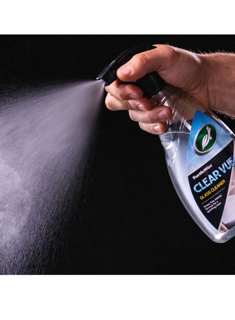 TurtleWax Turtle Wax Clear Vue Glass Cleaner 500ml - Streak-Free, Smear-Free Window & Mirror Auto Detailing Spray for Interior/Exterior Car Glass, Headlights & Tech Screens - Maximum Visibility Powerful Cleaning Formula for Ultimate Clarity & Shine - Image 3