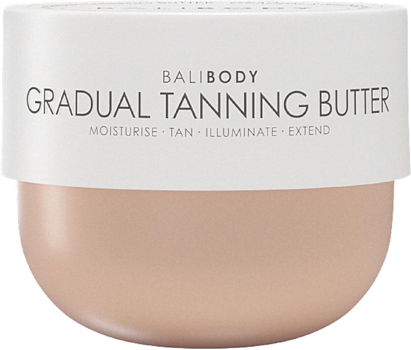 زبدة تانغينغ التدريجية من بالي بودي - زبدة الجسم ذاتية التان للحصول على تان طبيعي بدون خطوط - تان قابل للبناء - تان بدون شمس - خالي من القسوة - غير سام - 200 مل / 6.76 أونصة سائلة