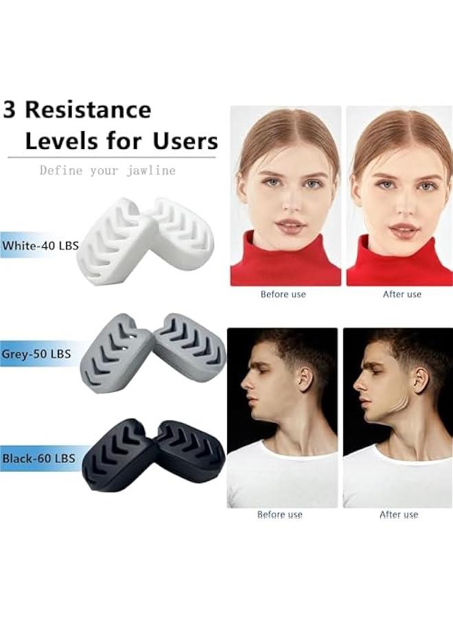 Gonice Jaw Exerciser for Men & Women (6pcs), Silicone Jawline Exerciser Tablets, BPA Free Silicone Jaw Exerciser Gum, Face Slimming Tools for Men/Women, Slims & Tones the Face  - Image 3