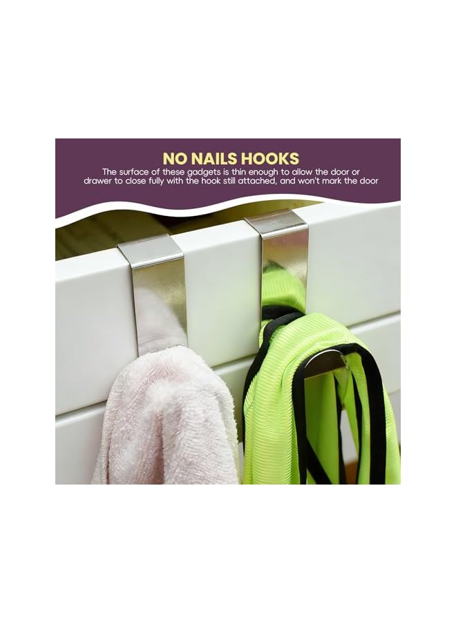 S-TOP Bathroom Hook, Towels Over Door Hooks Over Door Hanger - Door Hangers for Coat Stand - Image 2