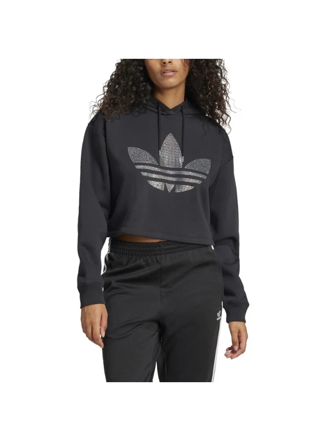 adidas سويت شيرت نسائي بلاينج هودي أسود أوريجينالز