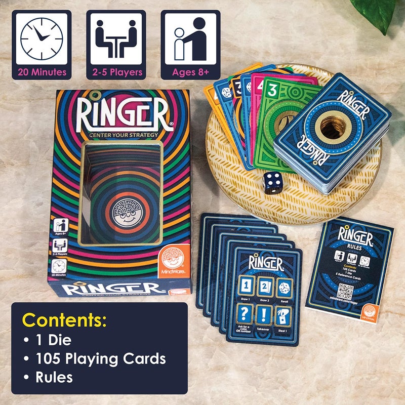 MindWare Ringer Family Card Game - Portable Card Game for Travel & Game Night - Easy to Learn, Fun to Play - Image 2