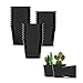 UPMCT UPMCT 50 Pack Nursery Pots, 4 5 6 Inch Plants Flower Pots Durable Plastic Planters Indoor Modern Decorative Seed  - Image 2