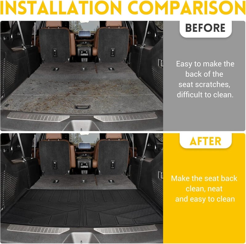 JTYZSM All Weather Rear Cargo Mat for Chevrolet Suburban/Yukon XL - Image 2