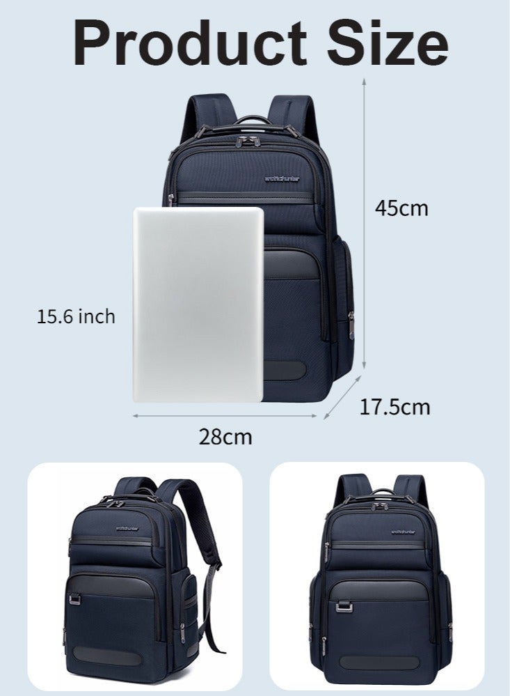 ARCTIC HUNTER Large Business Travel Laptop Backpack, Durable Trip Bag with Independent Laptop and Tablet Computer Compartment for Men, Blue - Image 2