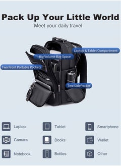 ARCTIC HUNTER Large Business Travel Laptop Backpack, Durable Trip Bag with Independent Laptop and Tablet Computer Compartment for Men, Blue  - Image 3