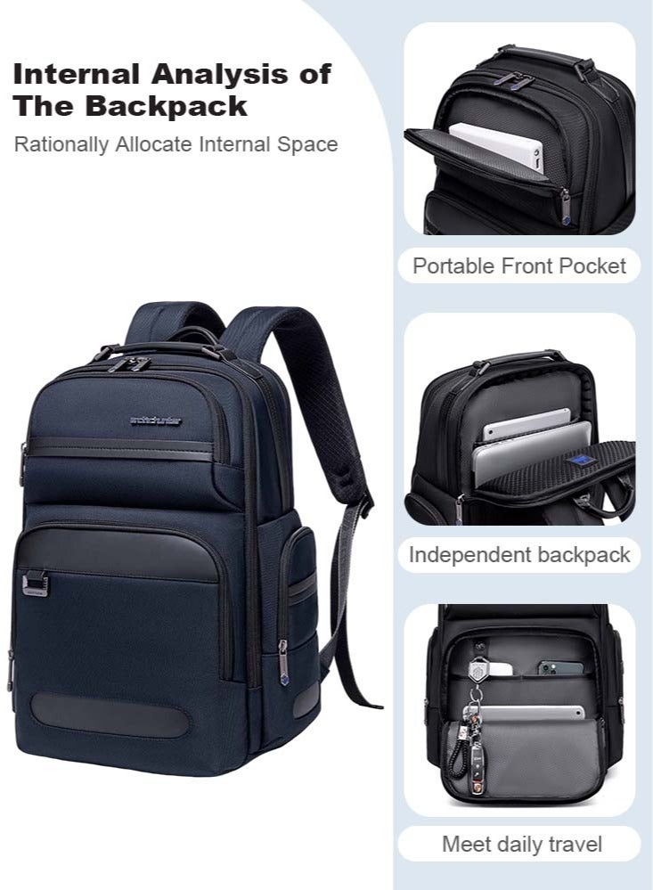 ARCTIC HUNTER Large Business Travel Laptop Backpack, Durable Trip Bag with Independent Laptop and Tablet Computer Compartment for Men, Blue - Image 5
