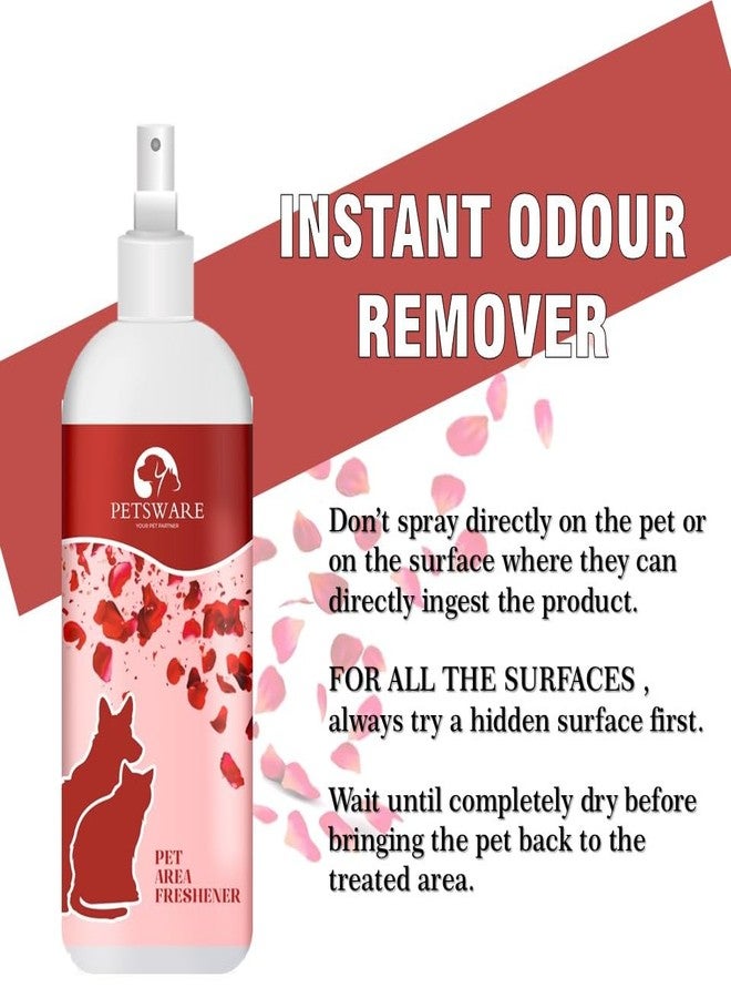 PETSWARE معطر منطقة الحيوانات الأليفة من بيتسوير - ٢٠٠ مل | مزيل روائح الحيوانات الأليفة ذو أساس مائي | آمن للحيوانات الأليفة والأطفال | بتقنية حيوية | آمن على البشرة | مزيل رائحة البول | يمكن استخدامه على جميع الأسطح (لون وردي) - Image 2