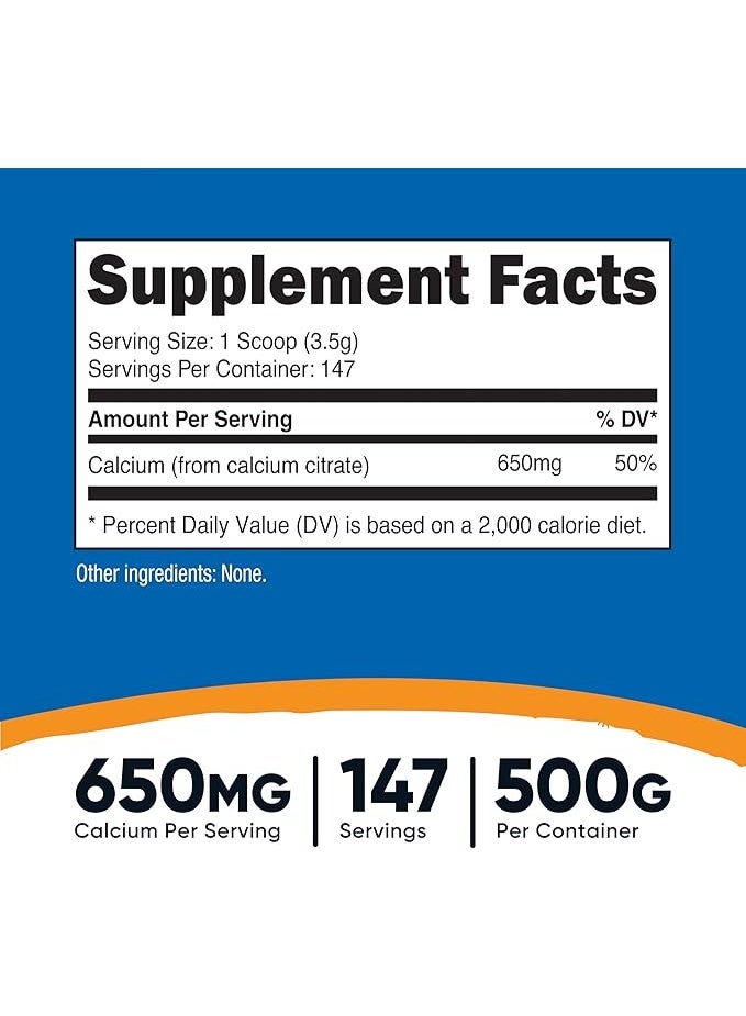 Nutricost, Calcium Citrate, Unflavored, 17.9 oz (500 g) - Image 4