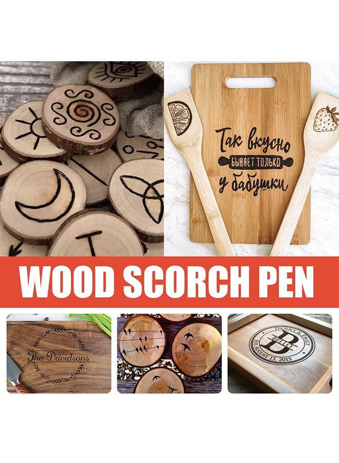 JUE-FISH Wood Scorch Pen Doubler Ended Tips-  2PCS Scorch Heat Sensitive  - Image 5