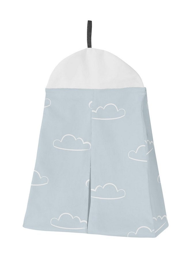 Sweet Jojo Designs Sweet Jojo Designs Vintage Airplane Boy Baby Crib Bedding Set for Infant Nursery Room Blanket Fitted Sheet Skirt Diaper Stacker 4pc Grey Green Blue White Yellow Airplanes Transportation Clouds Sun Sky  - Image 5