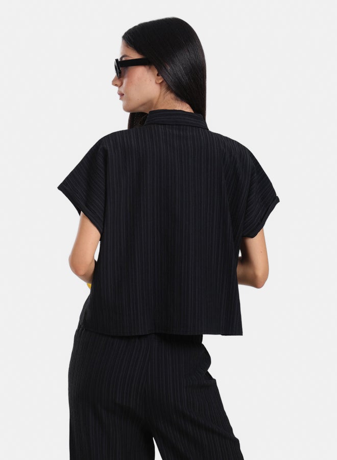 Carina Textured Pattern Lounge Shirt - Image 3